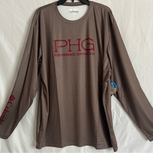 COPY - Columbia PHG charcoal gray Long Sleeve Shirt XXL - Picture 3 of 9